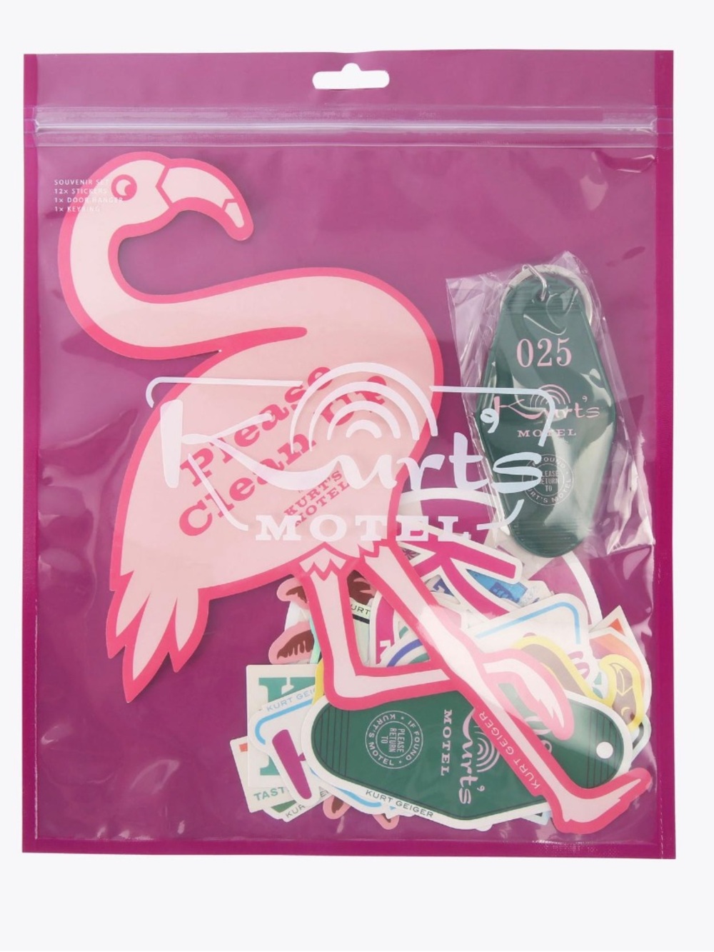 Kurt Geiger Pink and White Party Banner Cutouts